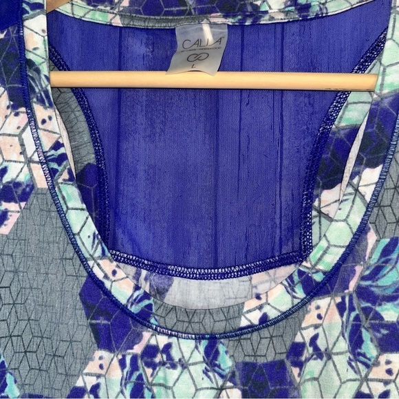 Calia Blue Geometric Athletic Tank - Picture 6 of 7